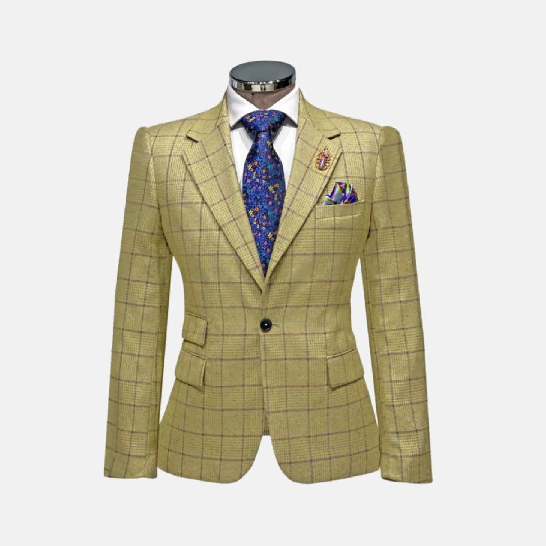 New Edition Fashion Andrew II Vested Plaid Suit> Suits