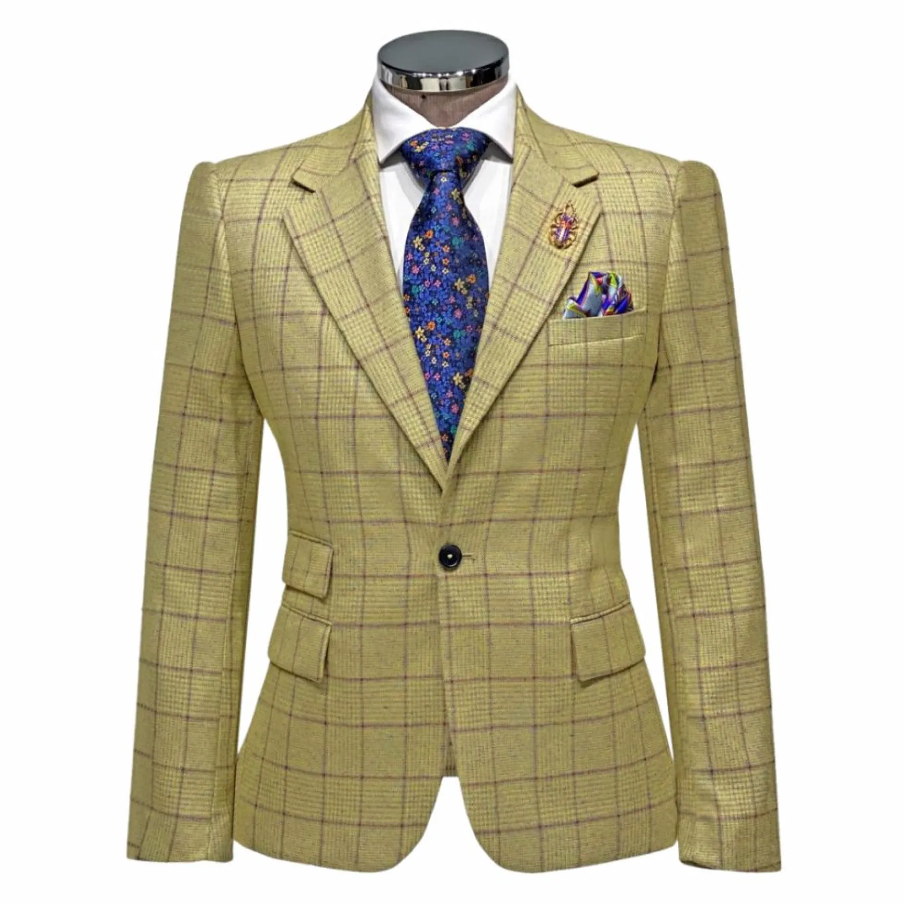 New Edition Fashion Andrew II Vested Plaid Suit> Suits