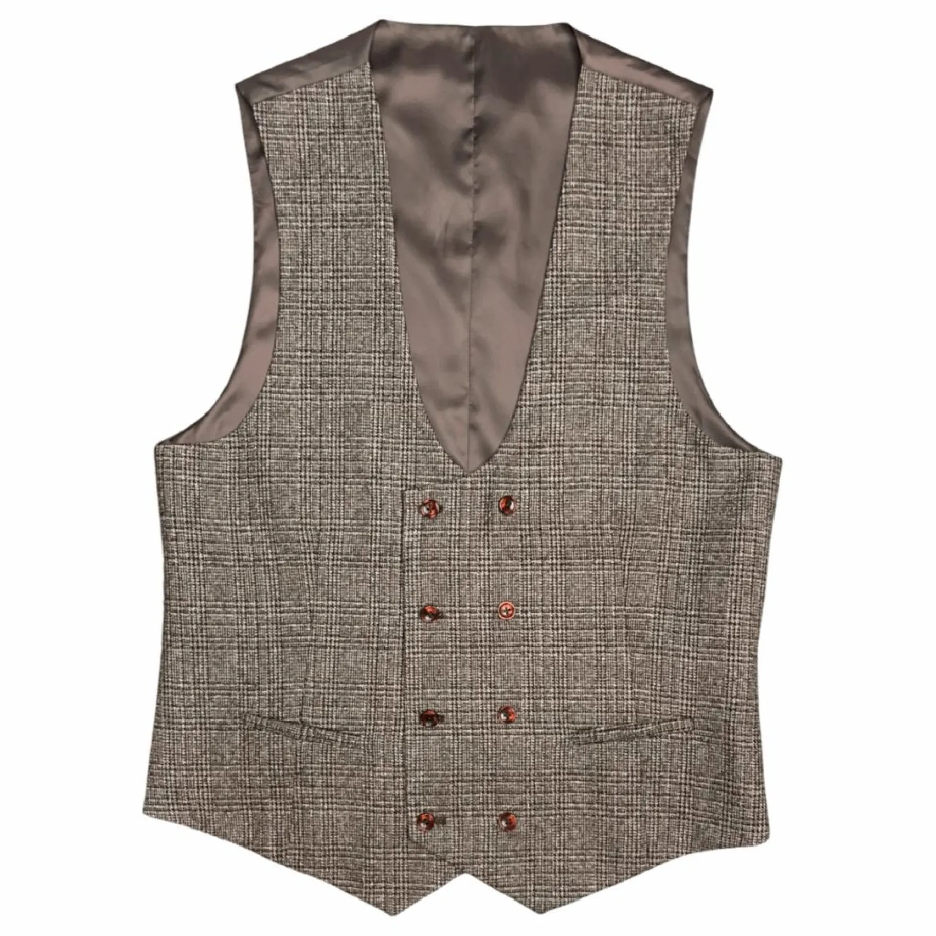 New Edition Fashion Andrew II Vested Tweed Plaid Suit> Suits