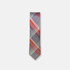 New Edition Fashion Brent Skinny Plaid Tie> Ties