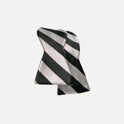 New Edition Fashion Brevard Wide Striped Self Tie Bow> Bow Ties