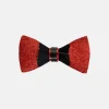 New Edition Fashion Burlin Velvet Glit Bow Tie> Ties