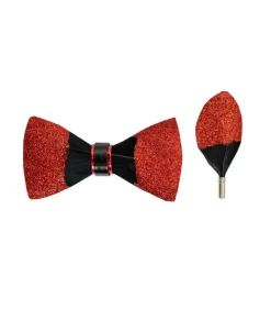 New Edition Fashion Burlin Velvet Glit Bow Tie><noscript><img width=