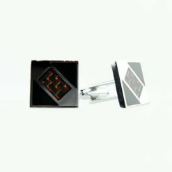 New Edition Fashion Coster Square Two Tone Cuff Links> Cufflinks