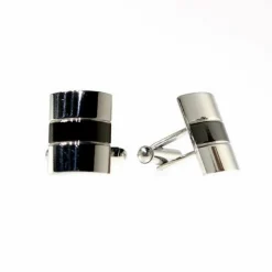 New Edition Fashion Court Rectangle Two Tone Cuff Links> Cufflinks
