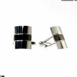 New Edition Fashion Court Rectangle Two Tone Cuff Links><noscript><img width=