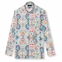 New Edition Fashion Dahler Roll Tab Linen Shirt> Button Downs