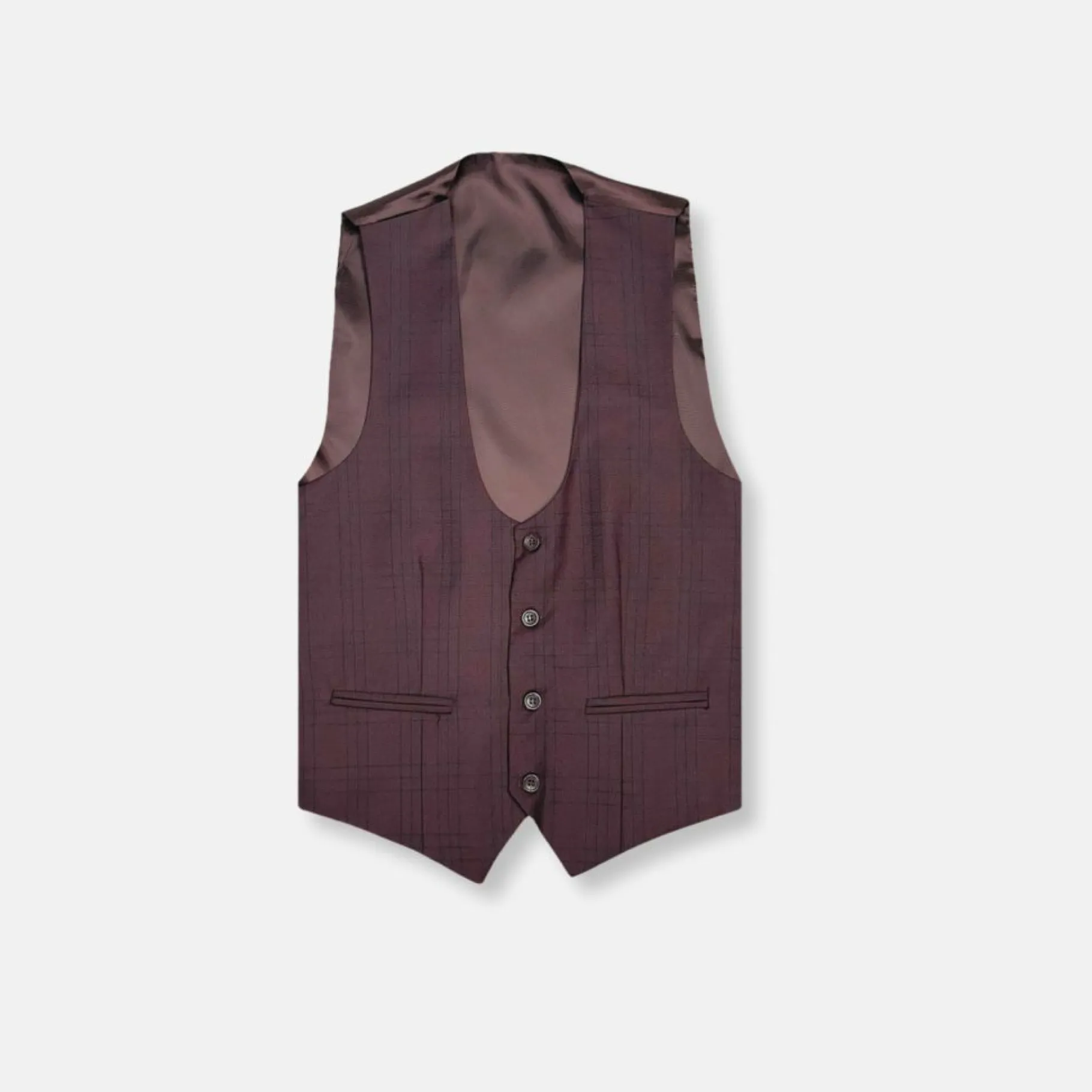 New Edition Fashion D’Alfonso Plaid Vested Suit> Suits