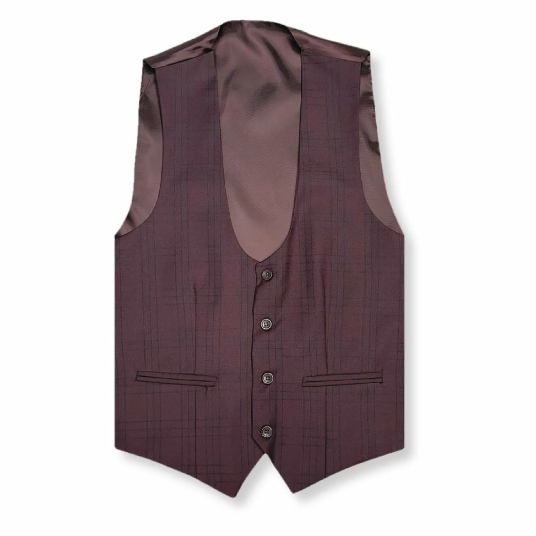 New Edition Fashion D’Alfonso Plaid Vested Suit> Suits