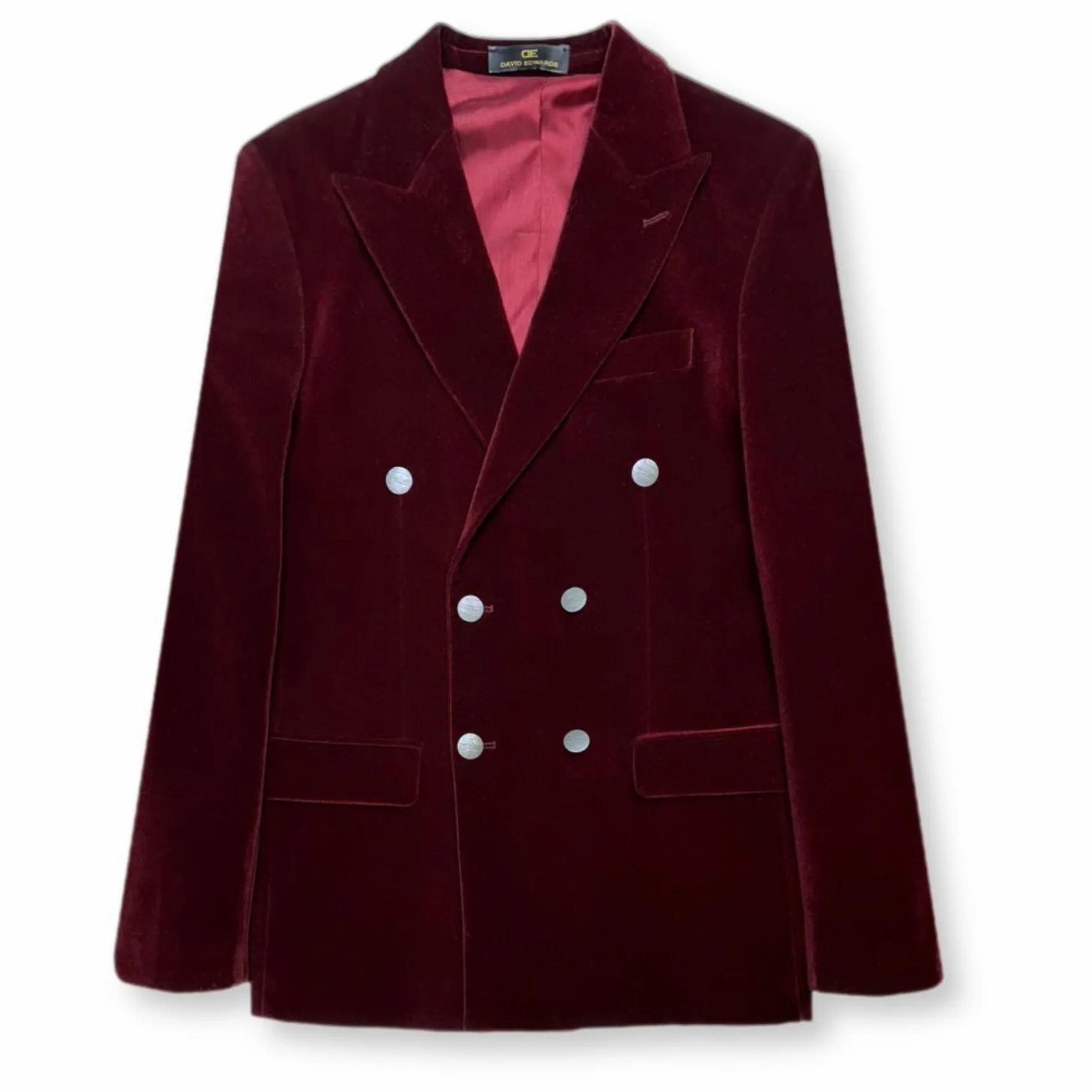 New Edition Fashion Damask Velvet Double Breasted Blazer> Blazers & Sportcoats