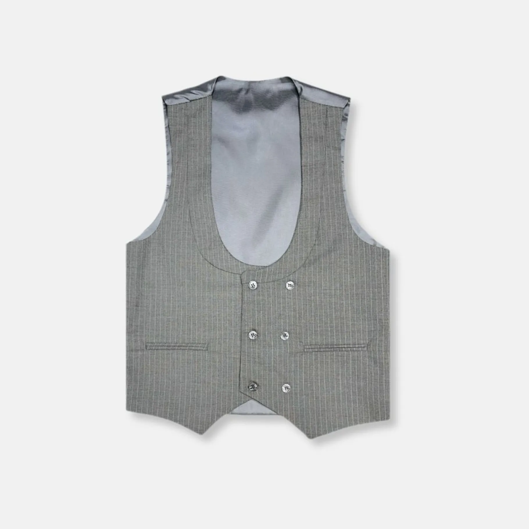 New Edition Fashion D’Ambrosi Striped Vested Suit> Suits