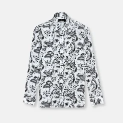 New Edition Fashion Dantin Roll Tab Linen Shirt> Button Downs