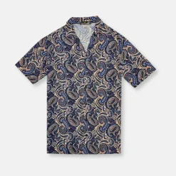 New Edition Fashion Dargan Tropical Resort Revere Collar Shirt> Button Downs