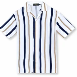 New Edition Fashion Darley Striped Revere Collar Shirt> Button Downs