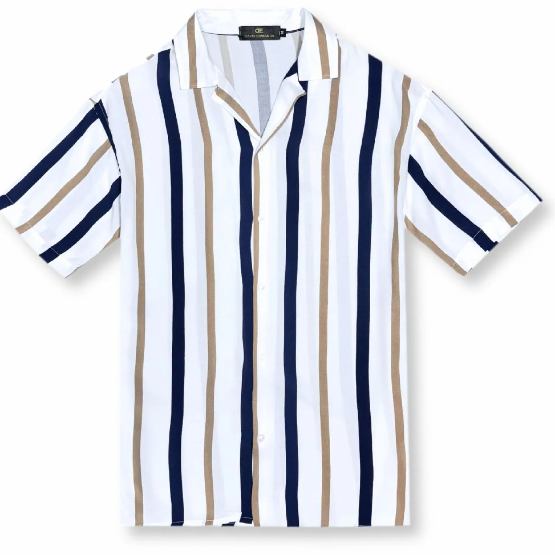 New Edition Fashion Darley Striped Revere Collar Shirt> Button Downs