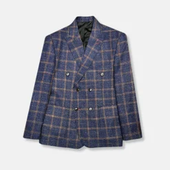 New Edition Fashion Darner Plaid Double Breasted Suit> Suits
