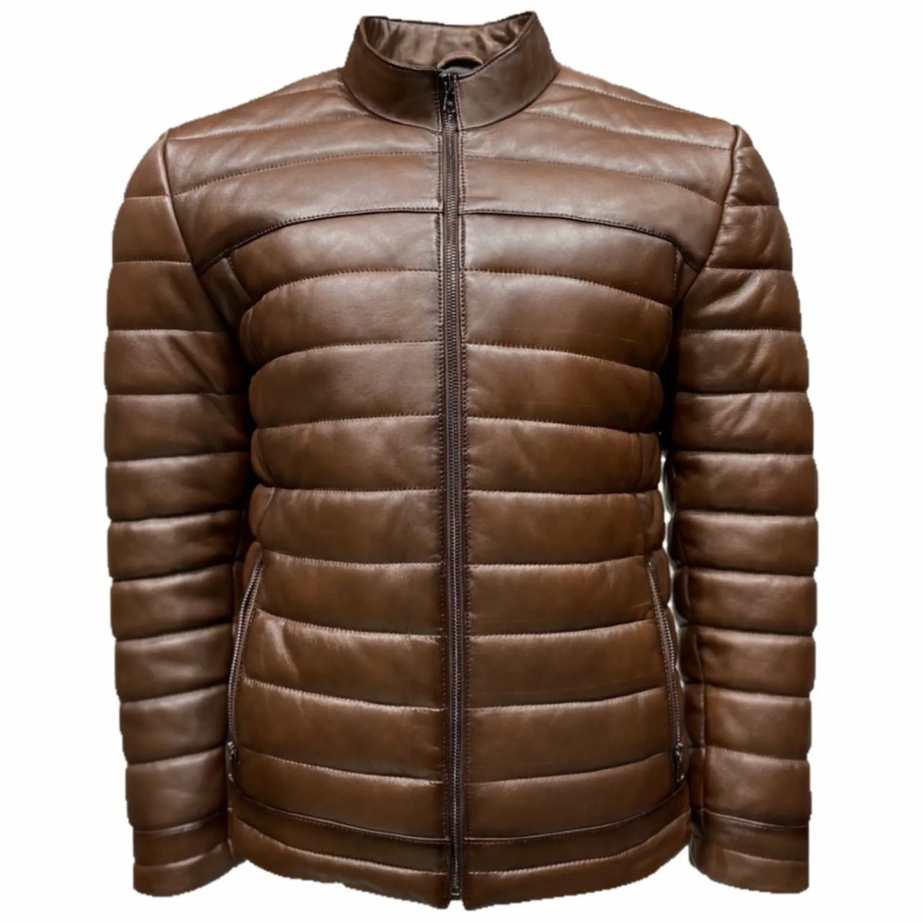 New Edition Fashion Darren Leather Puffer Jacket> Coats & Outerwear