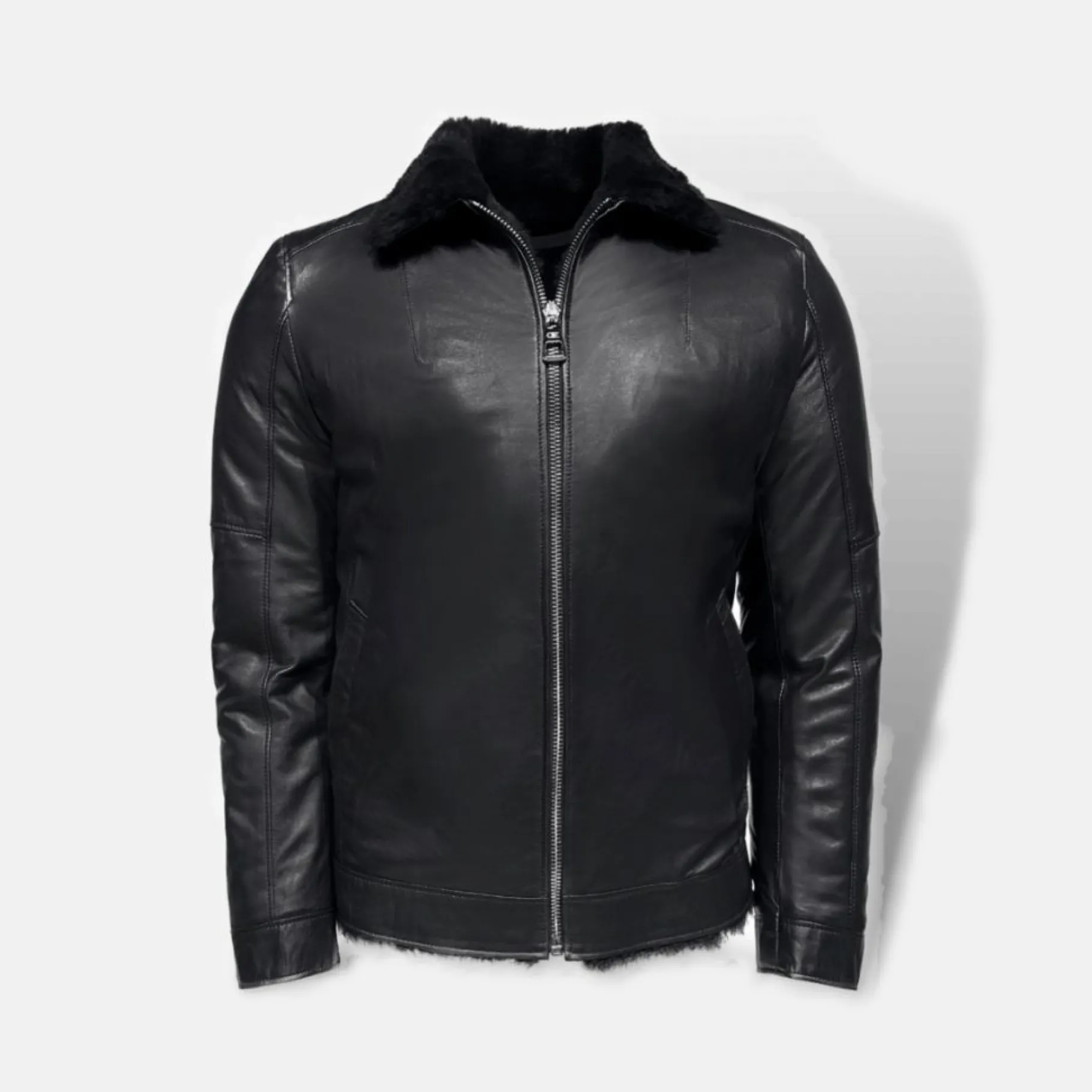 New Edition Fashion Dawson Leather Shearling Flight Jacket> Coats & Outerwear
