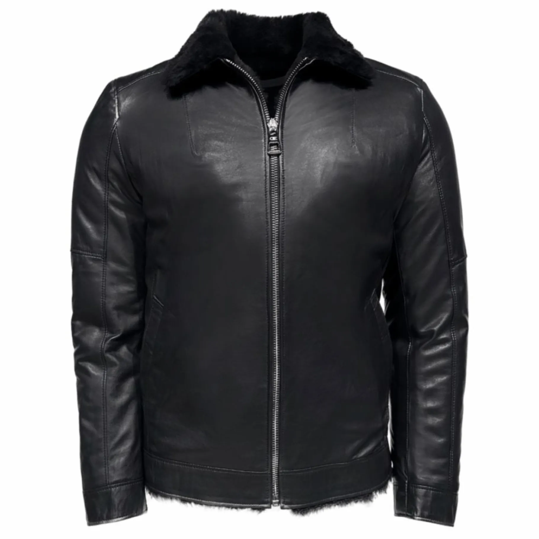 New Edition Fashion Dawson Leather Shearling Flight Jacket> Coats & Outerwear