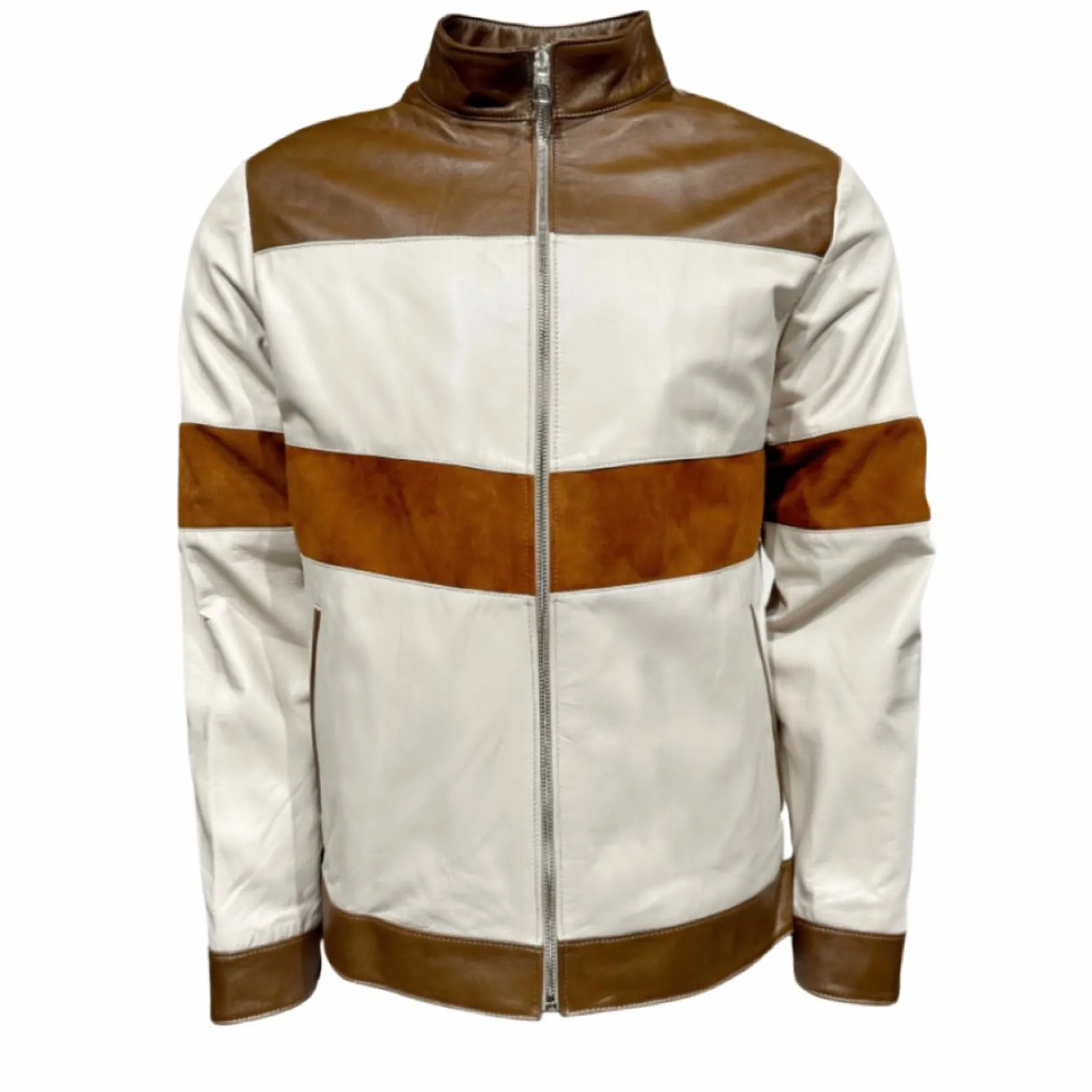 New Edition Fashion Daxton Patchwork Leather Biker Jacket> Coats & Outerwear