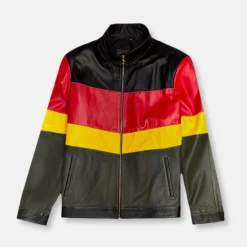 New Edition Fashion Daxton Patchwork Leather Biker Jacket> Coats & Outerwear