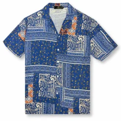 New Edition Fashion Daywalt Bandana Revere Collar Shirt> Button Downs