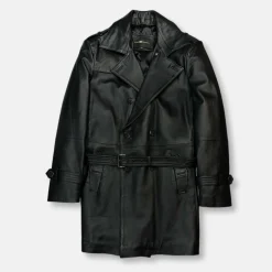 New Edition Fashion DeAngelo Leather Trench Coat> Coats & Outerwear