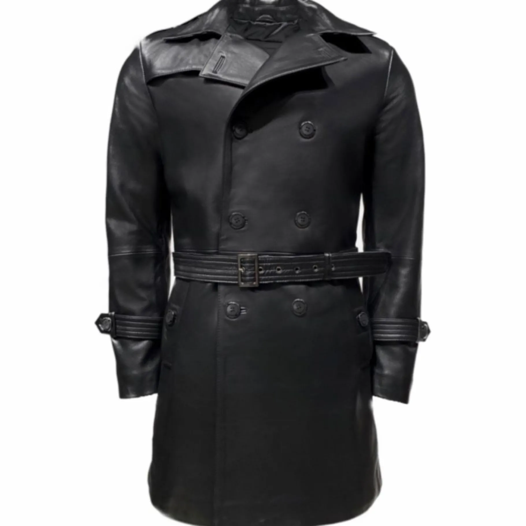 New Edition Fashion DeAngelo Leather Trench Coat> Coats & Outerwear