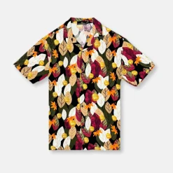 New Edition Fashion Deason Leafy Revere Collar Shirt> Button Downs
