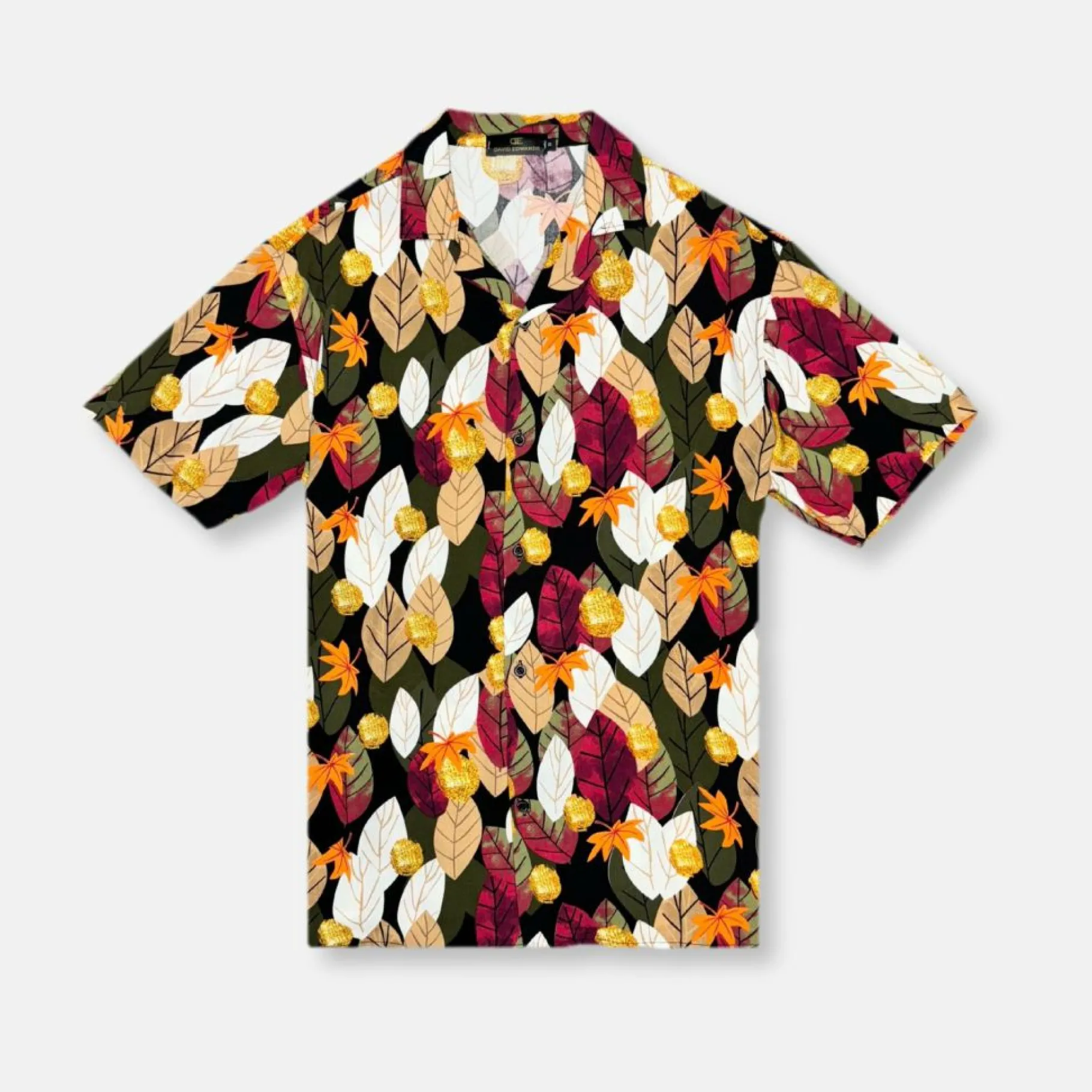 New Edition Fashion Deason Leafy Revere Collar Shirt> Button Downs