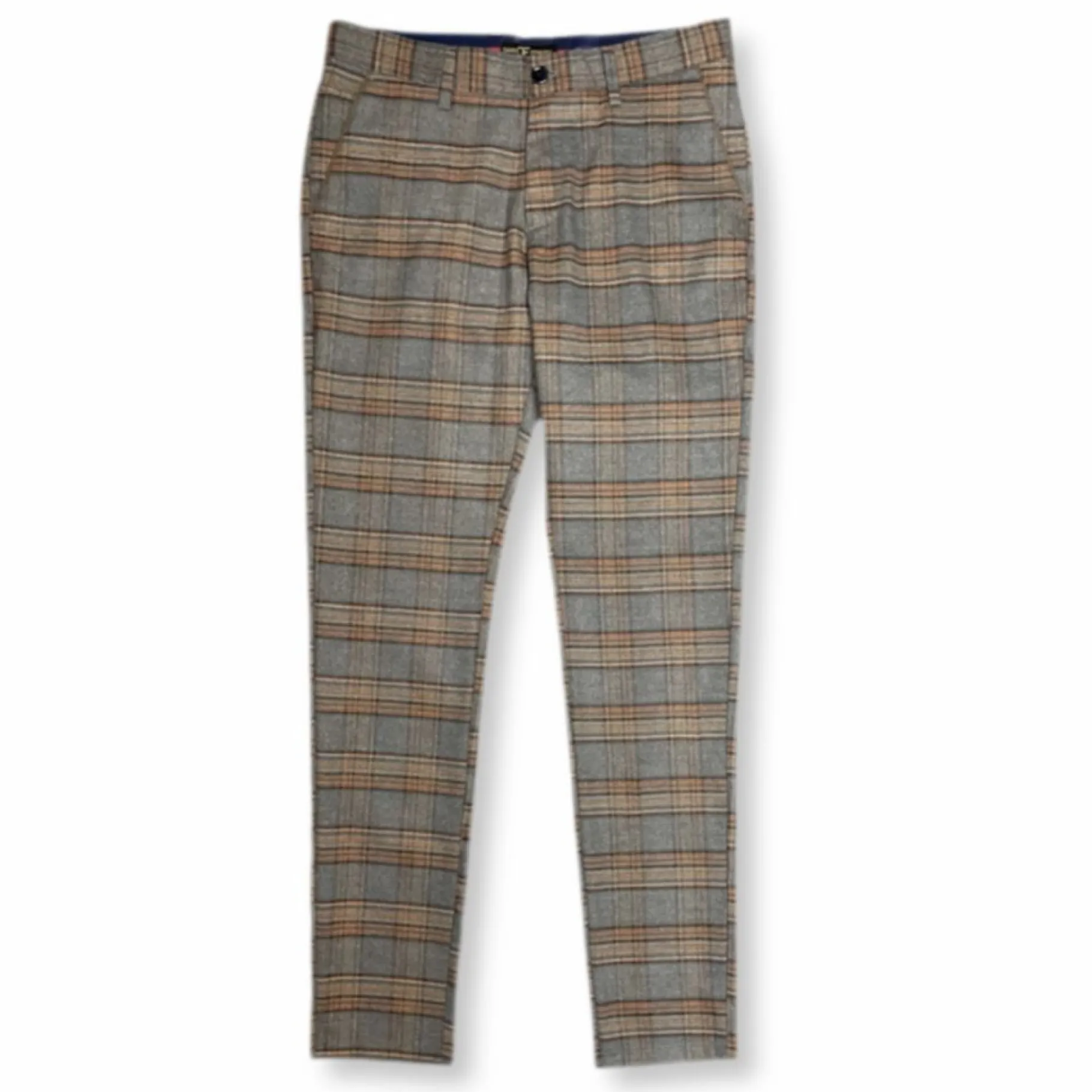 New Edition Fashion Delmar Slim Fit Plaid Pants> Dress Pants
