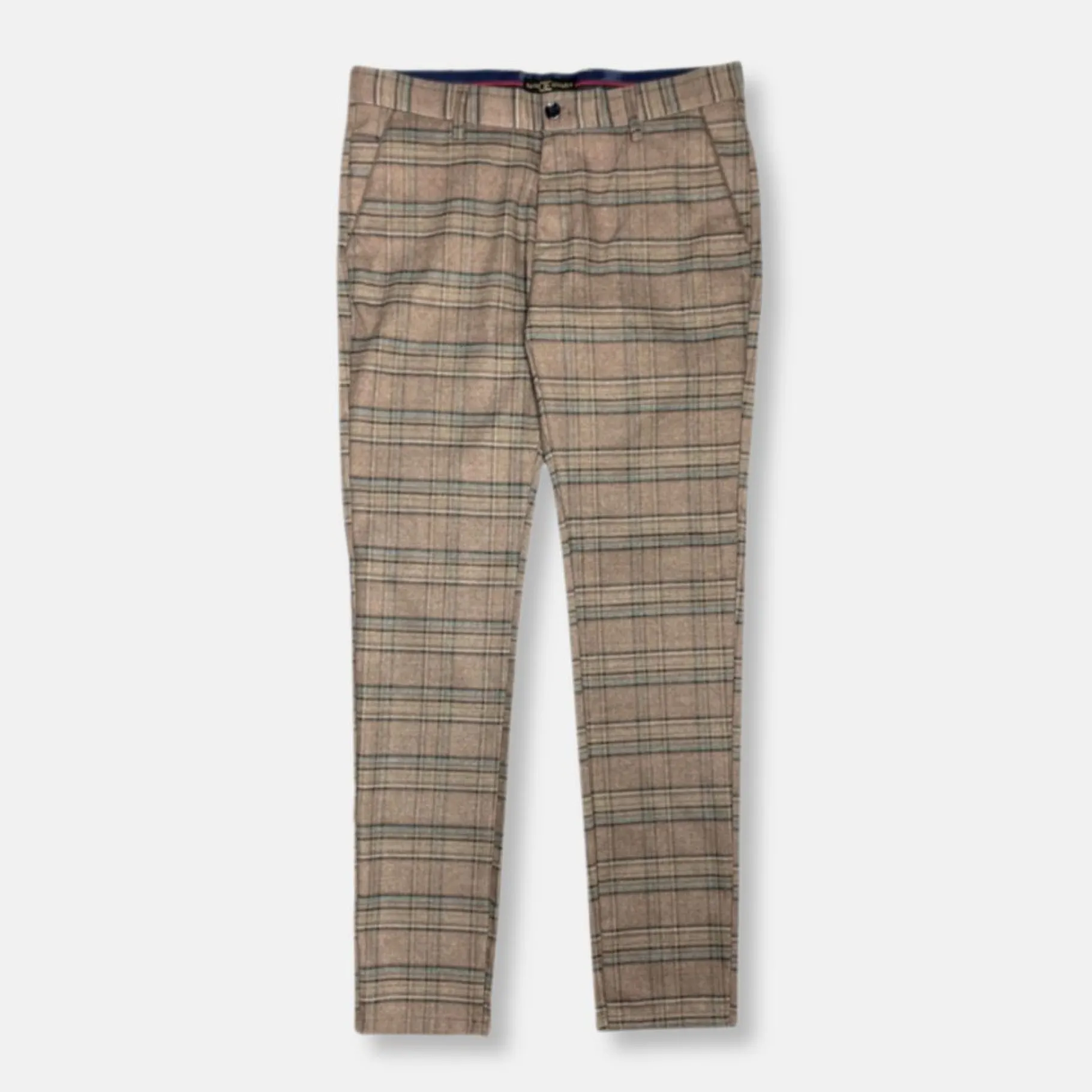 New Edition Fashion Delmar Slim Fit Plaid Pants> Dress Pants