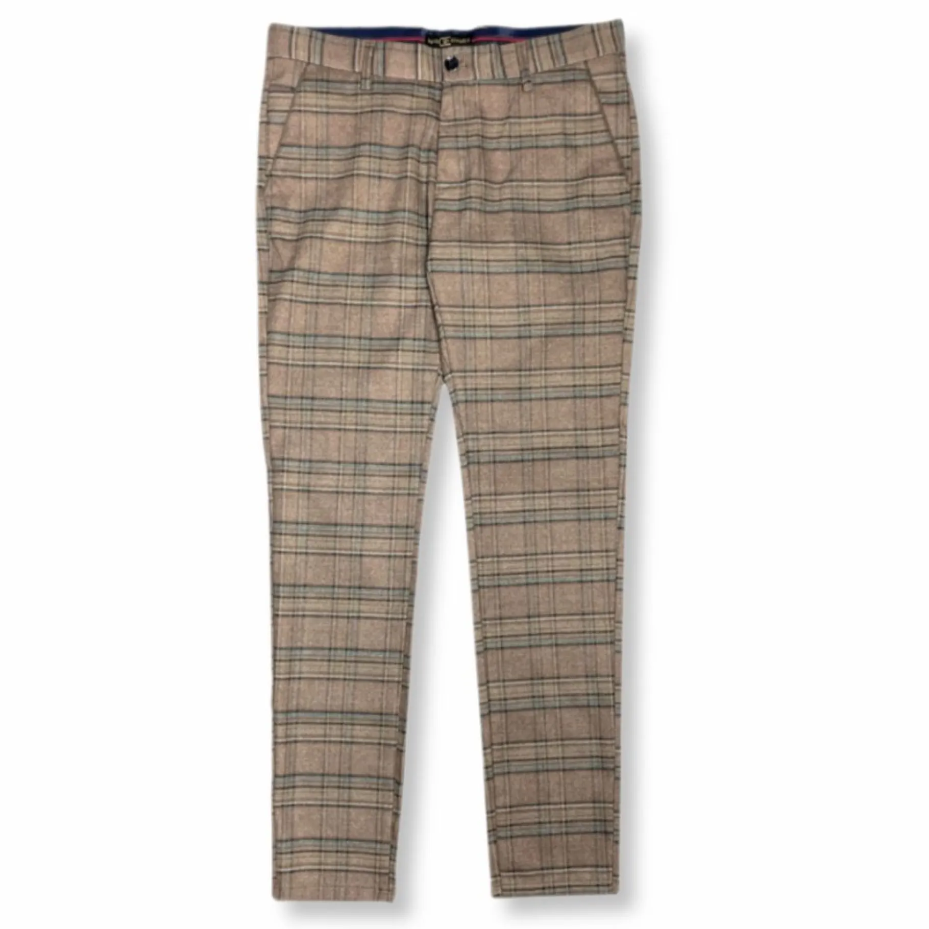 New Edition Fashion Delmar Slim Fit Plaid Pants> Dress Pants