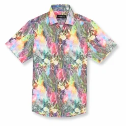 New Edition Fashion DeMario Short Sleeve Button Down> Button Downs