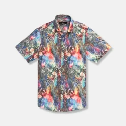 New Edition Fashion DeMario Short Sleeve Button Down> Button Downs