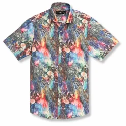 New Edition Fashion DeMario Short Sleeve Button Down> Button Downs