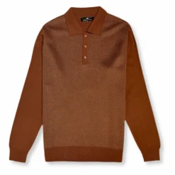 New Edition Fashion Dentino Knitted Polo Sweater> Sweaters