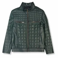 New Edition Fashion Denzel Quilted Leather Jacket> Coats & Outerwear