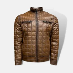 New Edition Fashion Denzel Quilted Leather Jacket><noscript><img width=