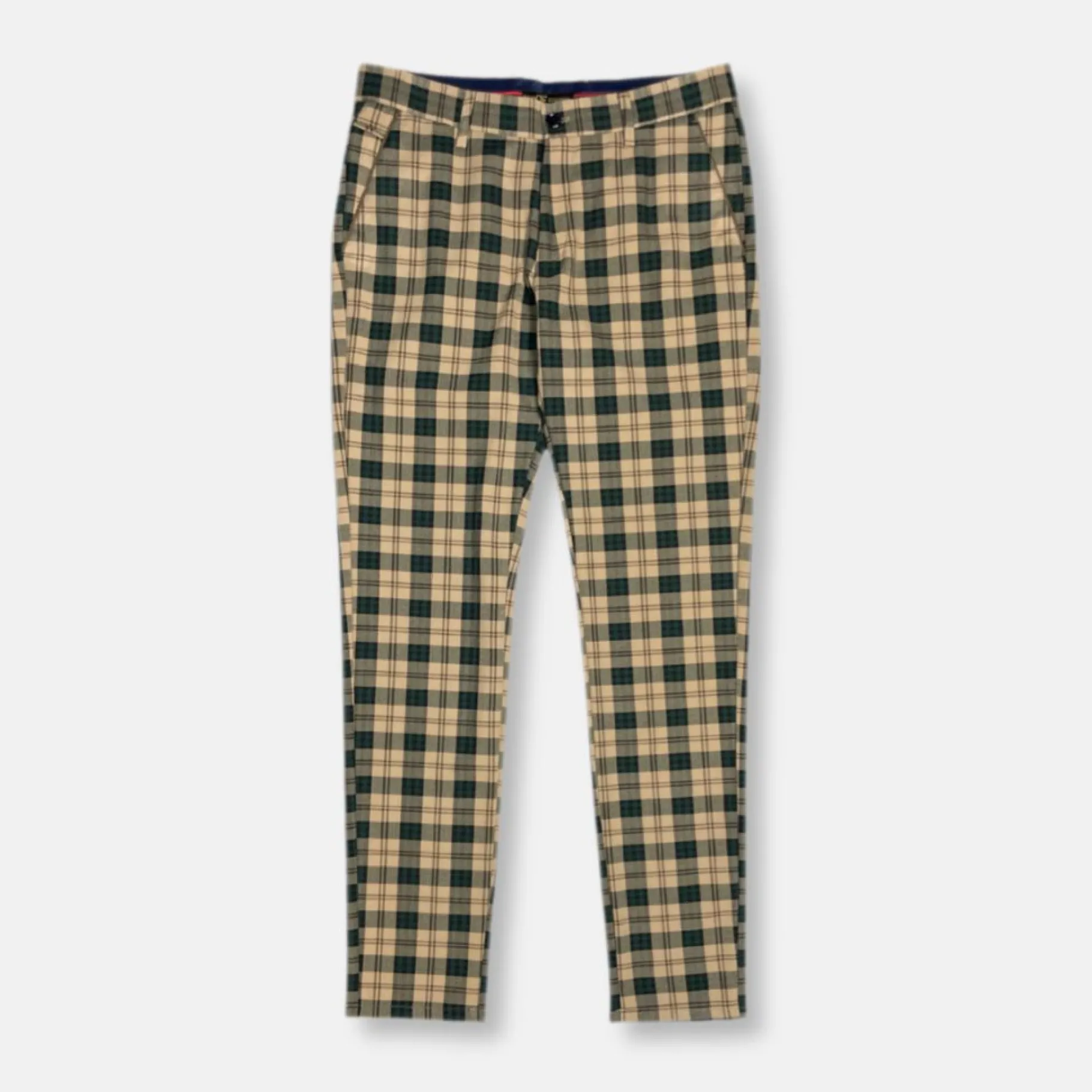 New Edition Fashion Derwin Slim Fit Plaid Pants> Dress Pants