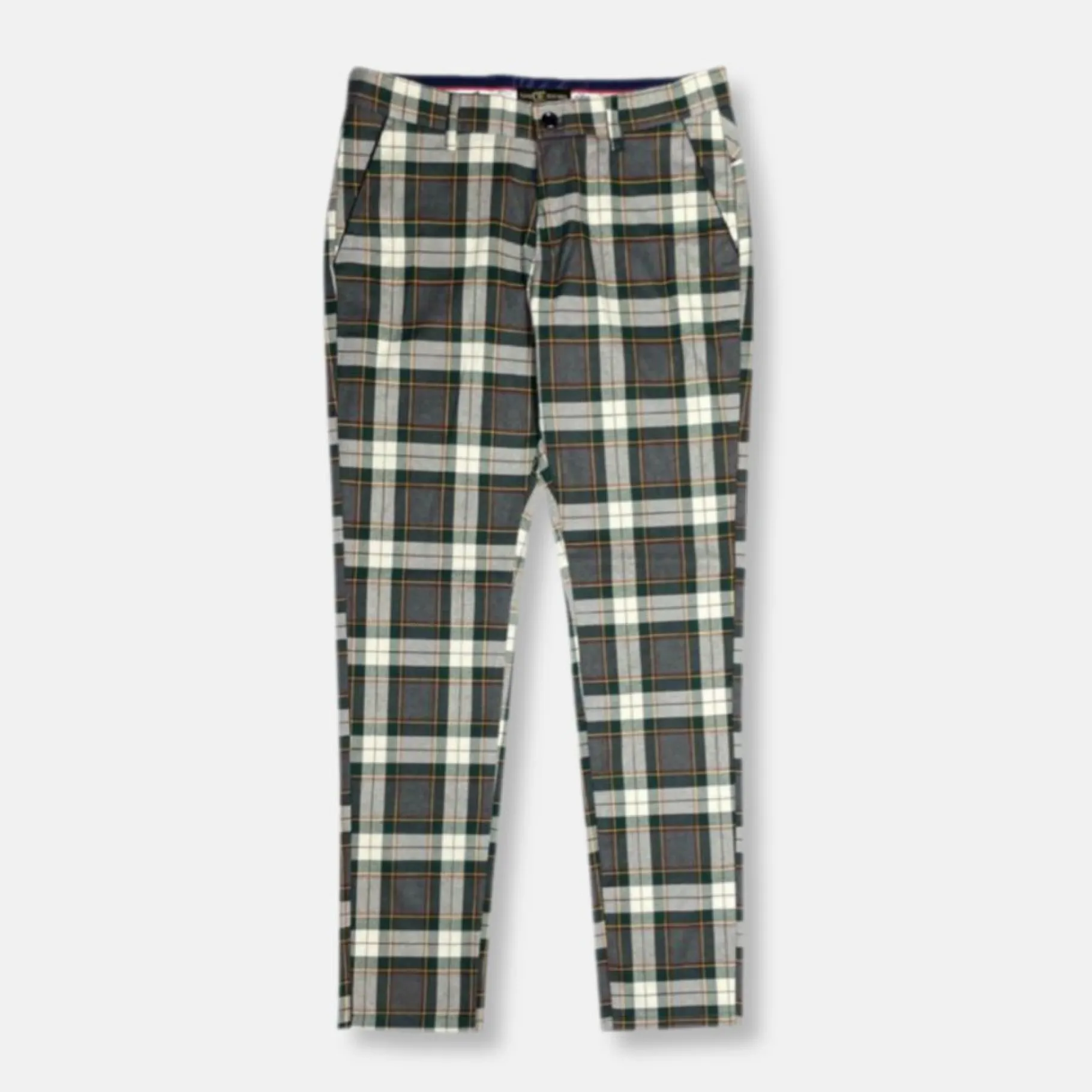 New Edition Fashion Destin Slim Fit Plaid Pants> Dress Pants