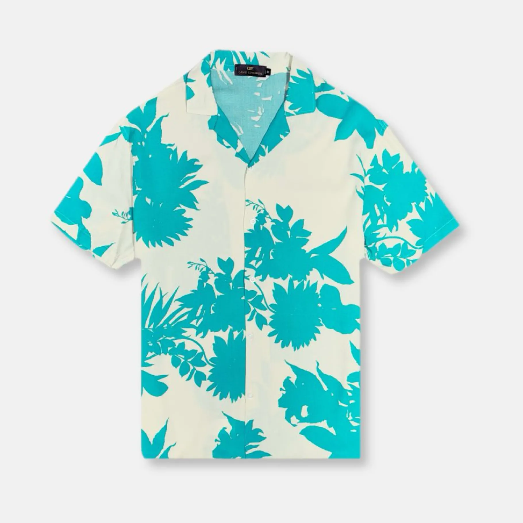 New Edition Fashion Dobby Tropical Resort Revere Collar Shirt> Button Downs
