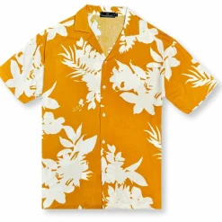 New Edition Fashion Dobby Tropical Resort Revere Collar Shirt> Button Downs