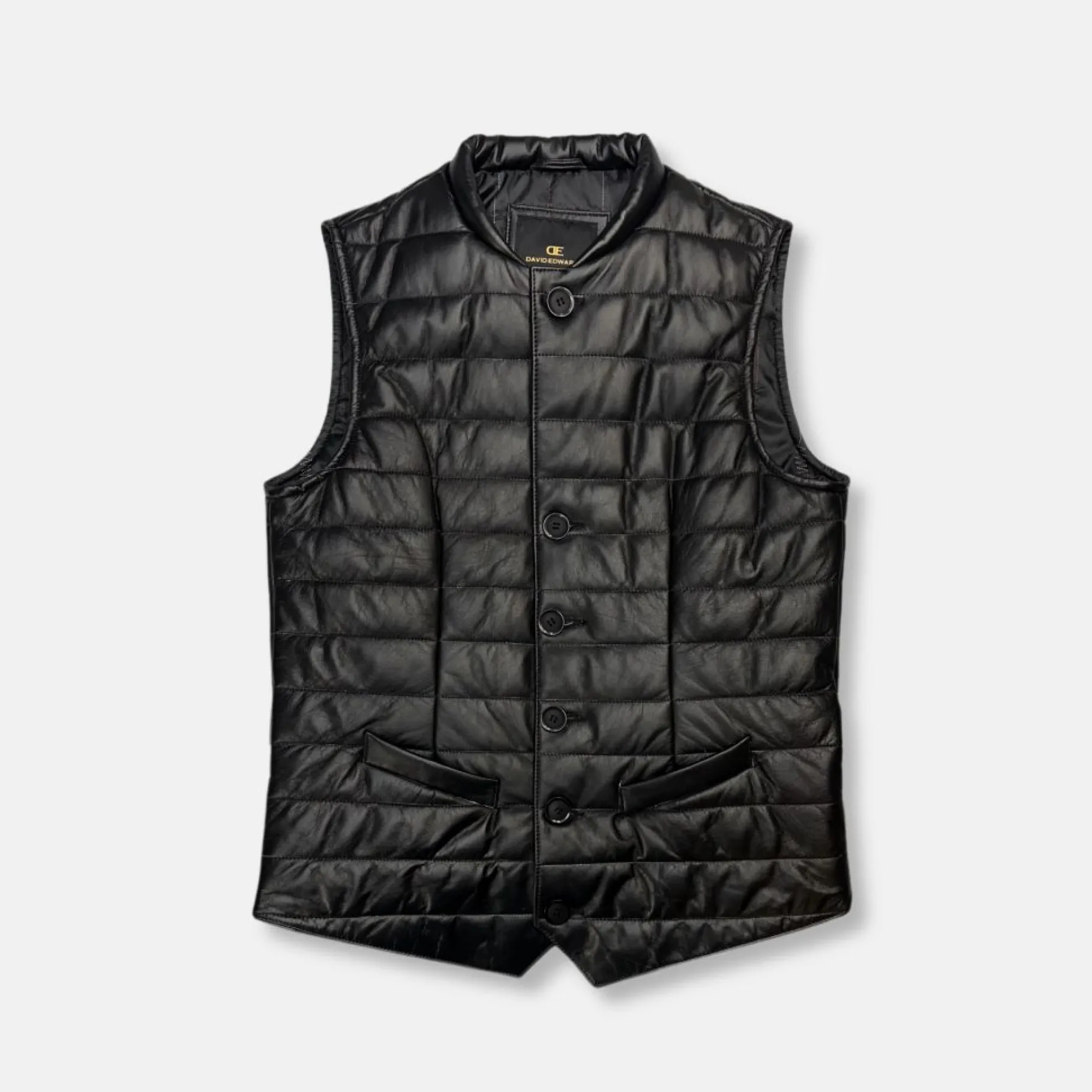 New Edition Fashion Driver Leather Puffer Vest> Coats & Outerwear