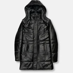 New Edition Fashion Durango Long Puffer Leather Jacket> Coats & Outerwear