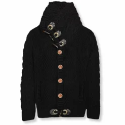 New Edition Fashion Duskin Cable Knit Button-Up Sweater> Sweaters