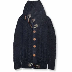 New Edition Fashion Dwight Cable Knit Button-Up Sweater> Sweaters