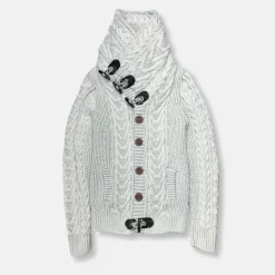 New Edition Fashion Dwight Cable Knit Button-Up Sweater> Sweaters