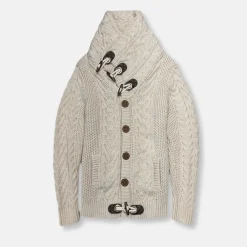 New Edition Fashion Dwight Cable Knit Button-Up Sweater> Sweaters