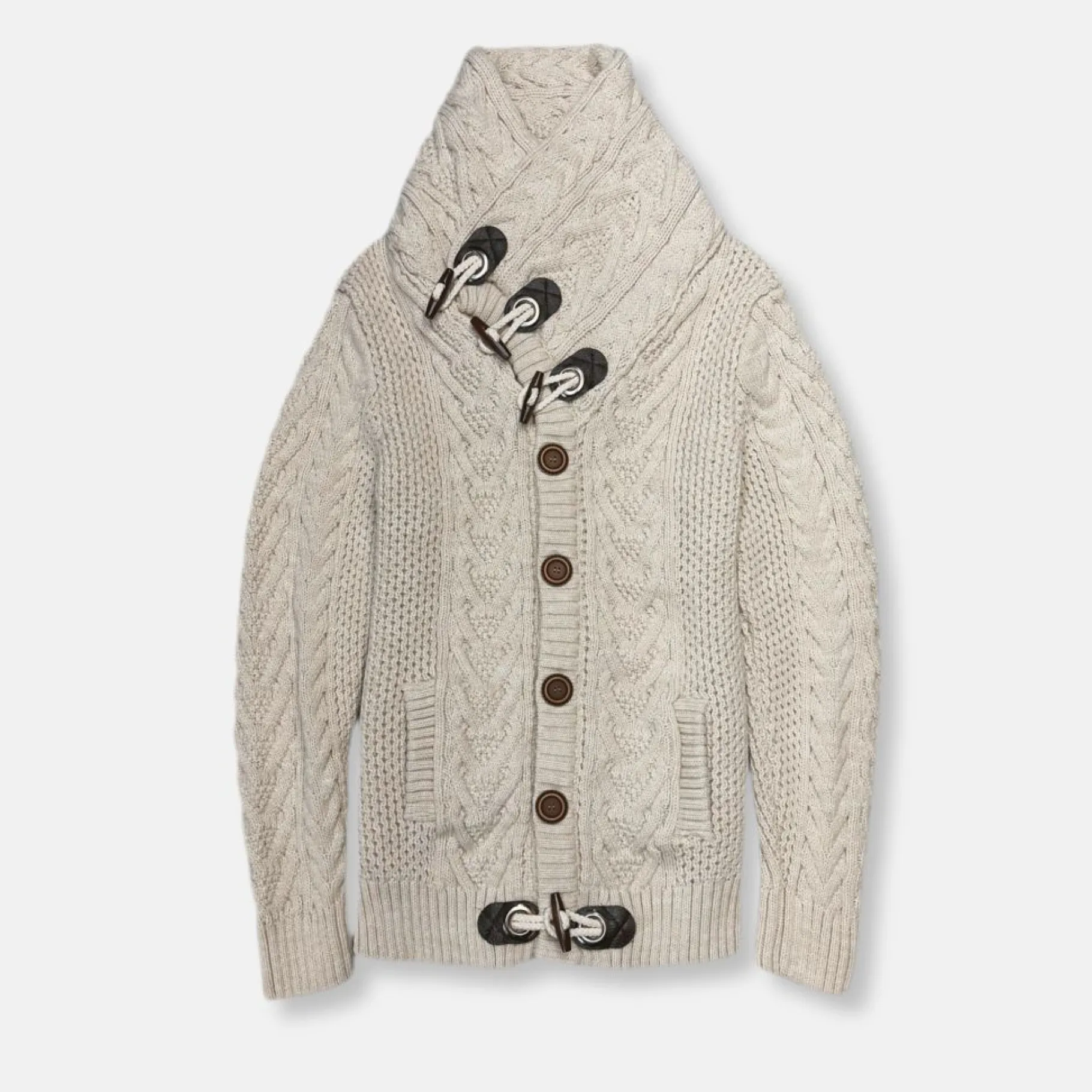 New Edition Fashion Dwight Cable Knit Button-Up Sweater> Sweaters